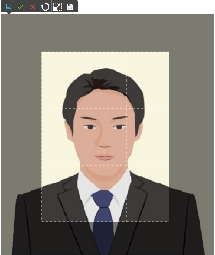 顔写真の切り取り